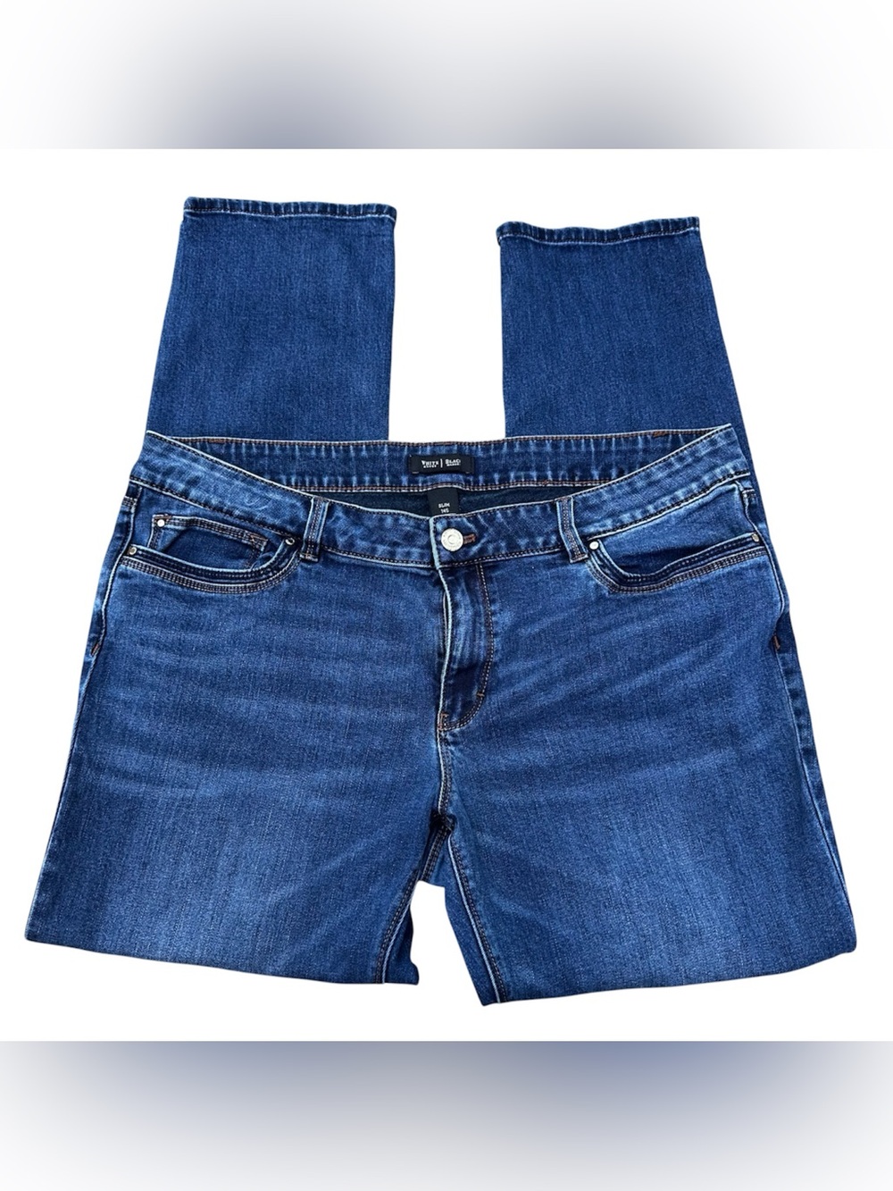 White House Black Market Dark Blue Women's Slim Jeans size 14S